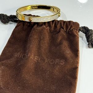 💦SOLD💦MK Michael Kors Gold Rhinestone bracelet